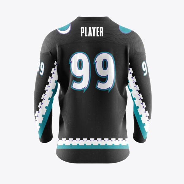 Pro-Line Pattern Hockey Jersey - Single Layer Square Shoulder Yoke - V-neck back