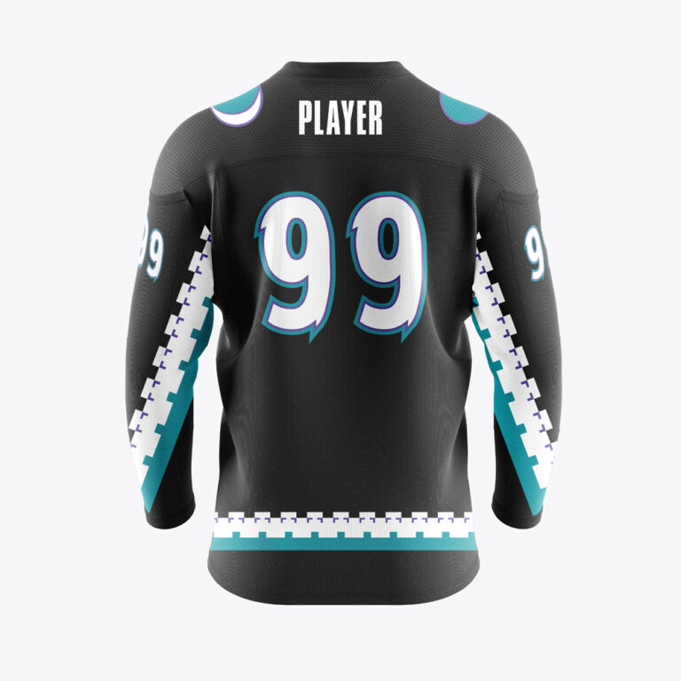 Pro-Line Pattern Hockey Jersey - Single Layer Square Shoulder Yoke - V-neck back