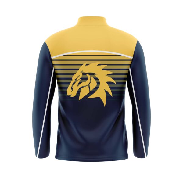 Full Dye Sub 1/4 Zip Pullover Adult Youth Back