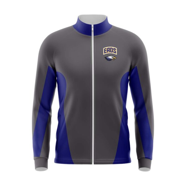 Full Dye Sub Full Zipper Woven Microfiber Warmup Jacket - Long Sleeve - Adult/Youth