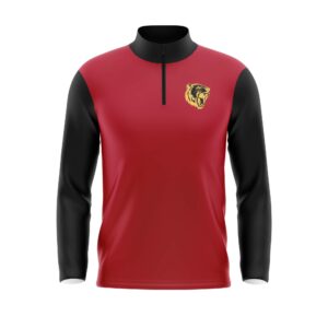Full Dye Sub Quarter Zip Pullover Warmup Jacket - Adult/Youth