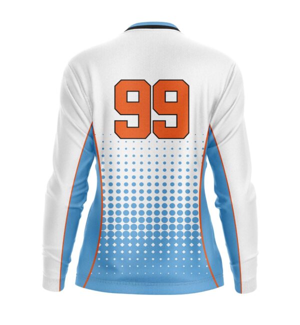 Full Dye Sub Long Sleeve Jersey - Varsity Pattern - Womens/Youth Girls - Image 6