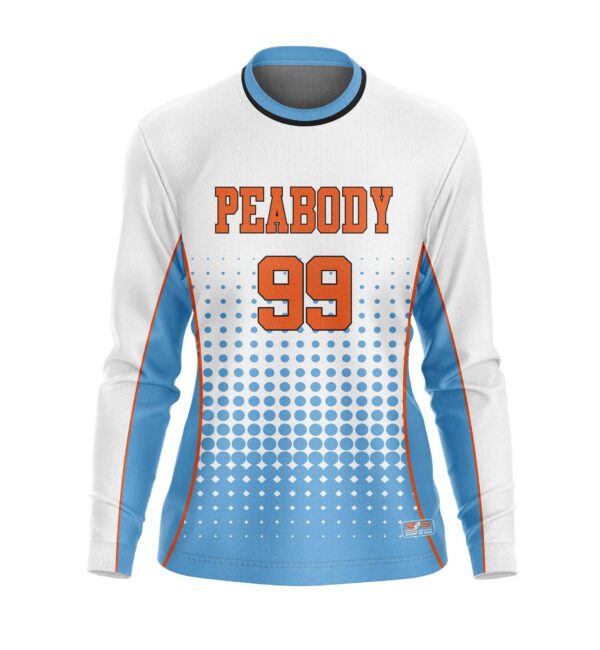 Full Dye Sub Long Sleeve Jersey - Varsity Pattern - Womens/Youth Girls