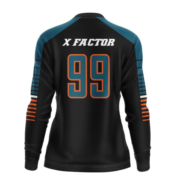 Full Dye Sub Long Sleeve Jersey - Varsity Pattern - Womens/Youth Girls - Image 2