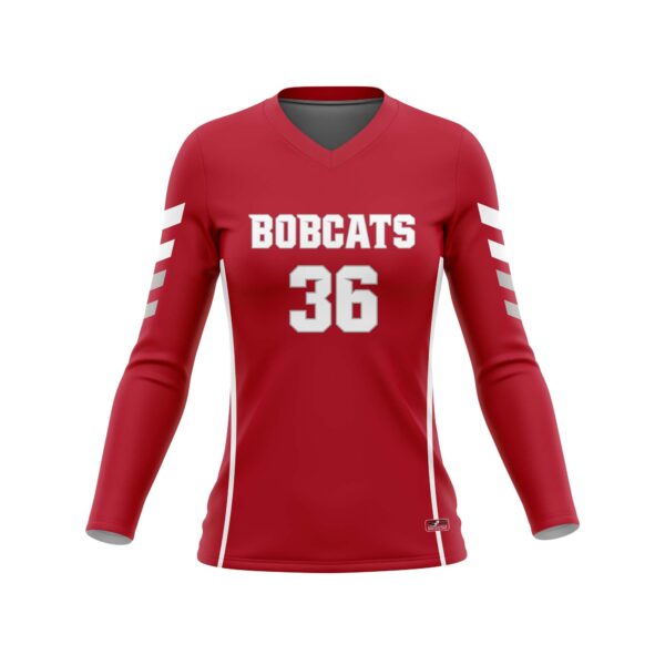 Full Dye Sub Long Sleeve Jersey - Pro Fit Volleyball Pattern - Womens/Youth Girls