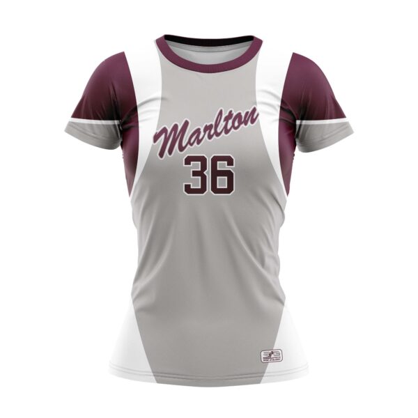 Full Dye Sub Short Sleeve Pullover Jersey - Varsity Pattern - Womens/Youth Girls - Image 3