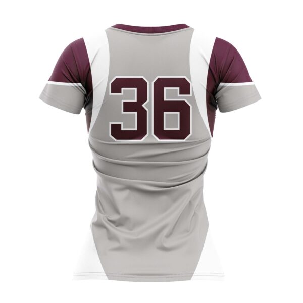 Full Dye Sub Short Sleeve Pullover Jersey - Varsity Pattern - Womens/Youth Girls - Image 4