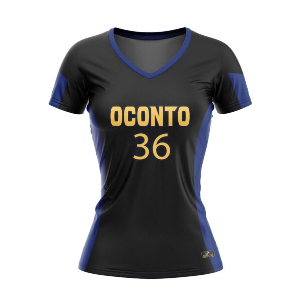 Full Dye Sub Short Sleeve Pullover Jersey - Varsity Pattern - Womens/Youth Girls - Image 3