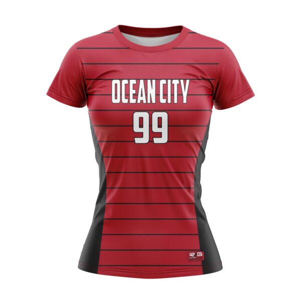 Full Dye Sub Cap Sleeve Pullover Jersey - Varsity Pattern - Womens/Youth Girls - Image 3