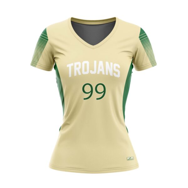 Full Dye Sub Cap Sleeve Pullover Jersey - Varsity Pattern - Womens/Youth Girls