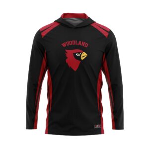 Full Dye Sub Pullover Hooded Jersey - Varsity Pattern - Long Sleeve - Womens/Youth Girls