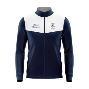 Full Dye Sub Full Zipper Woven Microfiber Warmup Jacket with Caped Back - Adult/Youth