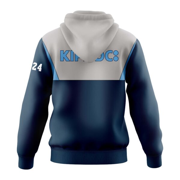 Full Dye Sub Full Zipper Woven Microfiber Warmup Jacket with Caped Back - Adult/Youth - Image 4