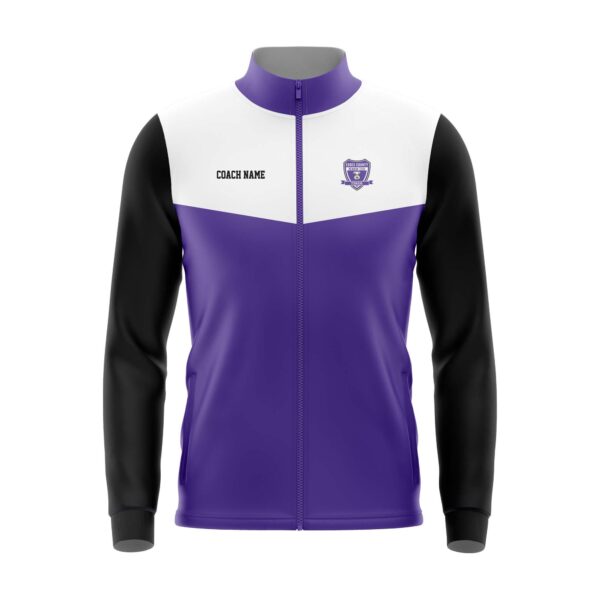 Full Dye Sub Full Zipper Woven Microfiber Warmup Jacket with Caped Back - Womens/Youth