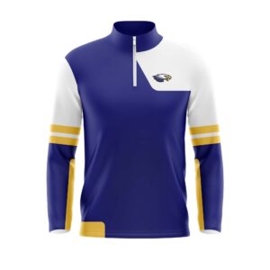 Full Dye Sub Quarter Zip Pullover Woven Microfiber Warmup Jacket - Long Sleeve - Adult/Youth