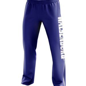 Full Dye Sublimated Jogger Style Warmups Pants - Zippered Leg - Womens