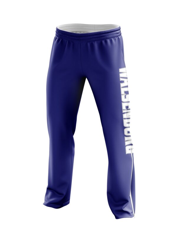 Full Dye Sublimated Jogger Style Warmups Pants - Zippered Leg - Womens