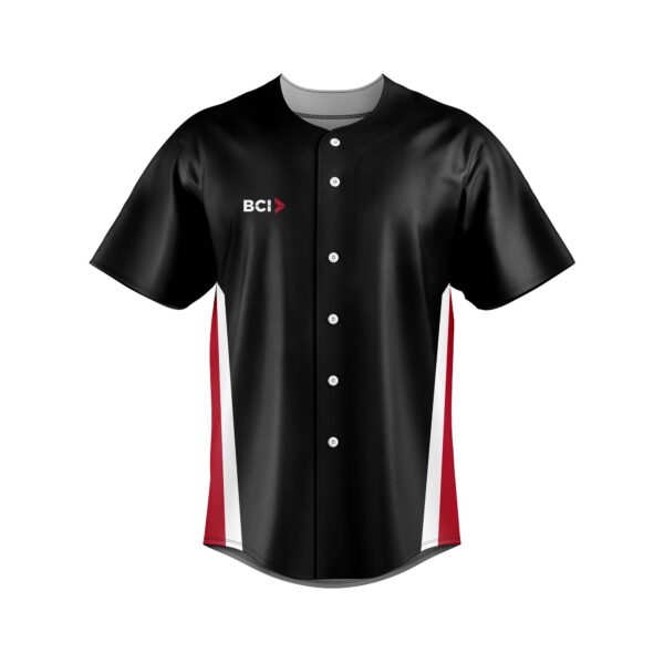 Full Dye Sub Bowling Pattern -  Full Button Front Jersey - Short Sleeve - with Laydown Collar- Adult/Womens/Youth