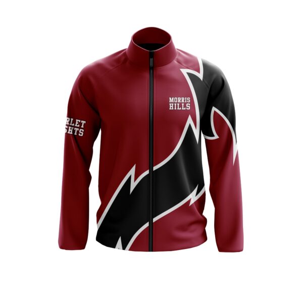 Full Dye Sub Full Zipper Woven Microfiber Warmup Jacket - Long Sleeve - Adult/Youth