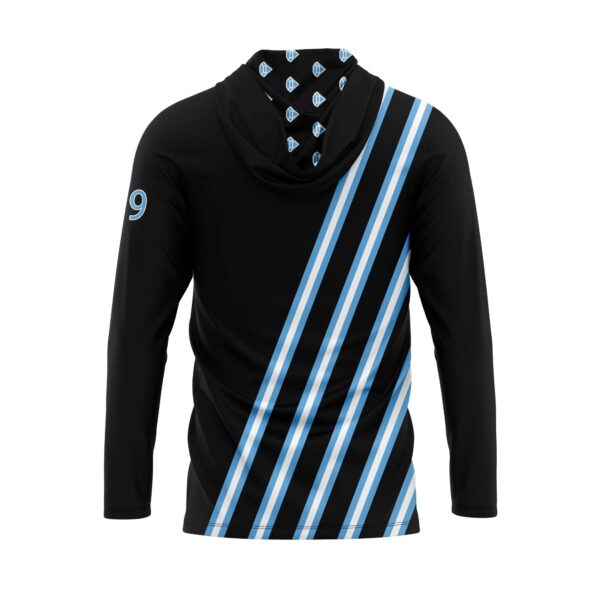 Full Dye Sub Pullover Hooded Jersey - Varsity Pattern - Long Sleeve - Adult/Youth - Image 2