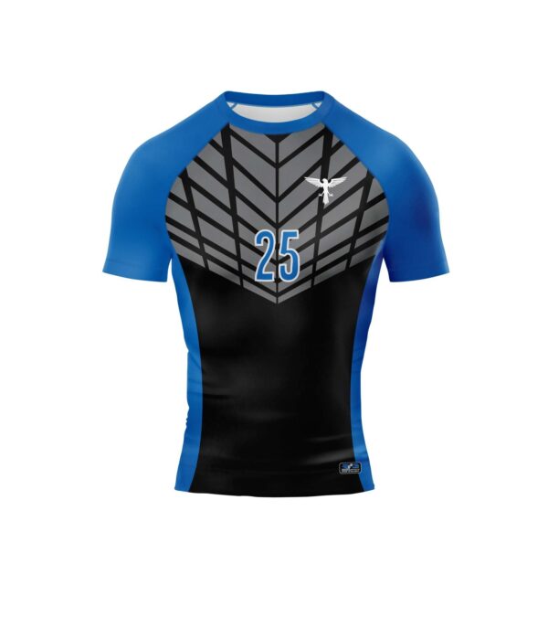 Full Dye Sub Raglan Placket Rugby Pattern - Short Sleeve Jersey - Adult/Youth - Image 3