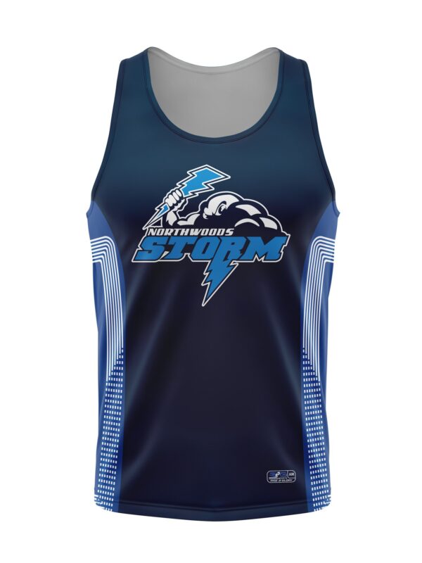 Pro Line Pattern - Track Jersey - Sleeveless - Racerback - Round Neck - Adult/Youth - Image 3