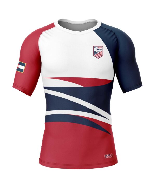 Full Dye Sub Raglan Rugby Pattern - Short Sleeve Jersey - Adult/Youth - Image 5