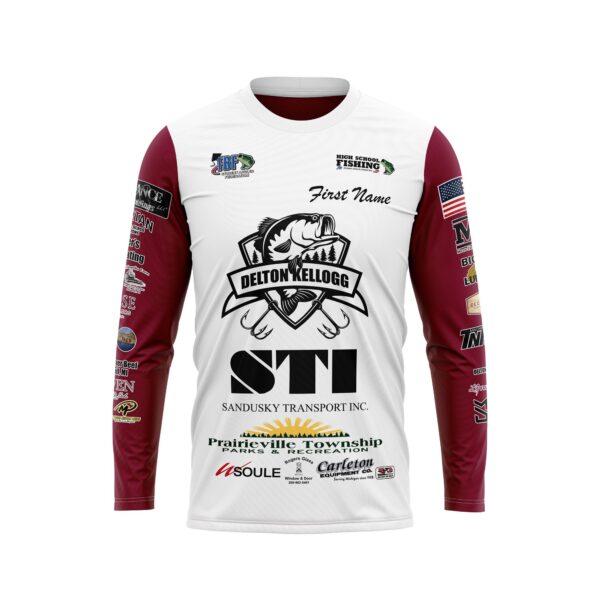Full Dye Sub Long Sleeve Jersey - Varsity Pattern - Adult/Youth - Image 3