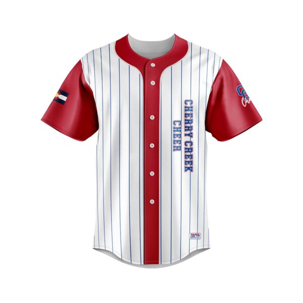 Full Dye Sub Full Button Short Sleeve Jersey - Varsity Pattern - Womens/Youth Girls