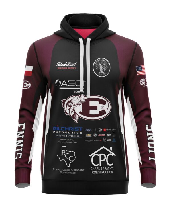 Varsity Pullover Hooded Pattern - Jersey - Short or Long Sleeve