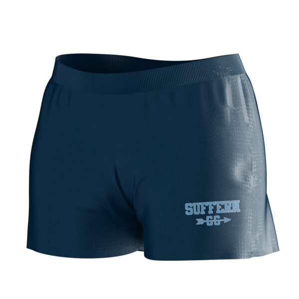 Varsity Pattern Track/XC Shorts - Curved Hem Leg Openings  - Unlined - Womens/Youth Girls - Image 2