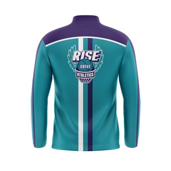 Quarter Zip Long Sleeve Pullover Jersey - Image 2