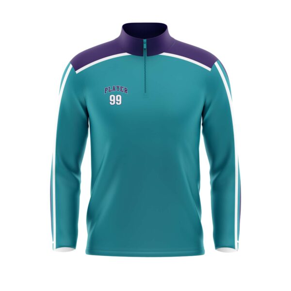 Quarter Zip Long Sleeve Pullover Jersey