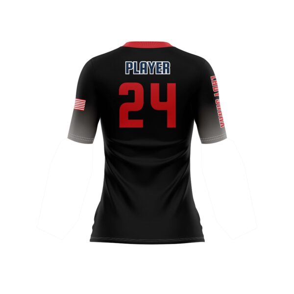 Full Dye Sub Short Sleeve Jersey - Pro Fit Volleyball Pattern - Womens/Youth Girls - Image 2