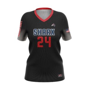 Full Dye Sub Short Sleeve Jersey - Pro Fit Volleyball Pattern - Womens/Youth Girls
