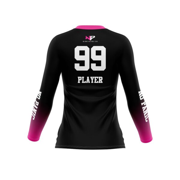 Full Dye Sub Long Sleeve Jersey - Pro Fit Volleyball Pattern - Womens/Youth Girls - Image 2