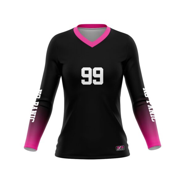 Full Dye Sub Long Sleeve Jersey - Pro Fit Volleyball Pattern - Womens/Youth Girls