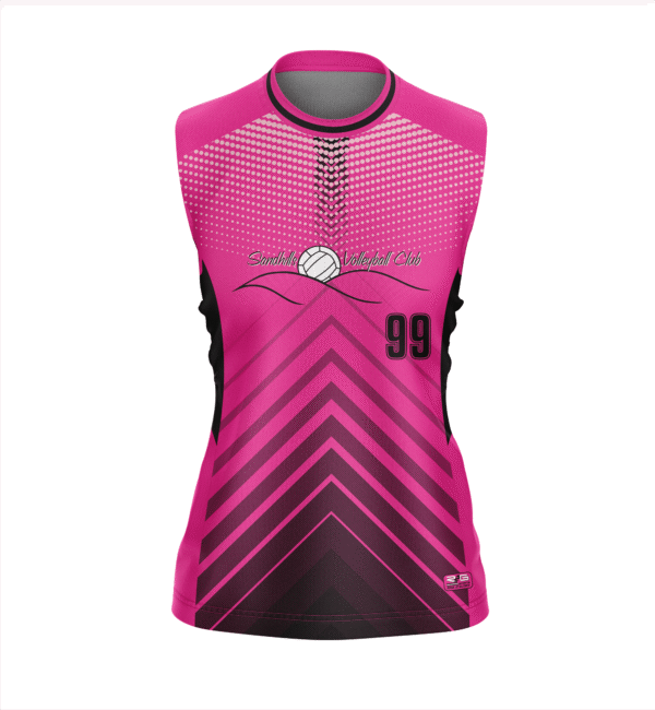 Full Dye Sub Sleeveless Pullover Jersey - Varsity Pattern - Womens/Youth Girls - Image 3