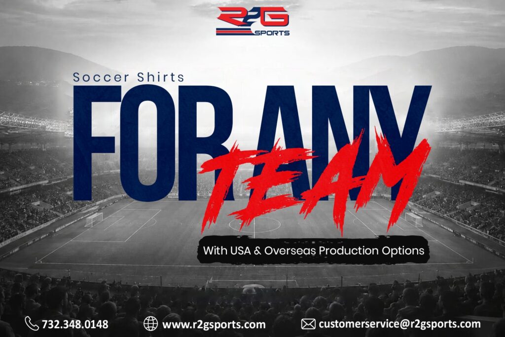 Design Your Perfect Custom Soccer Shirts for Any Team with USA & Overseas Production Options